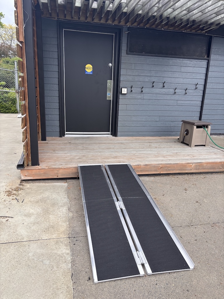 New accessible, power-operated washroom doors at Beacon Hill Pool